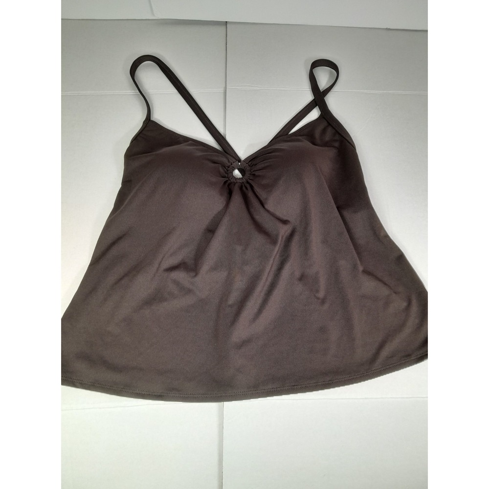 Y2K Vintage Swim Top 2X 18w 20w  Plus Brown 2000s